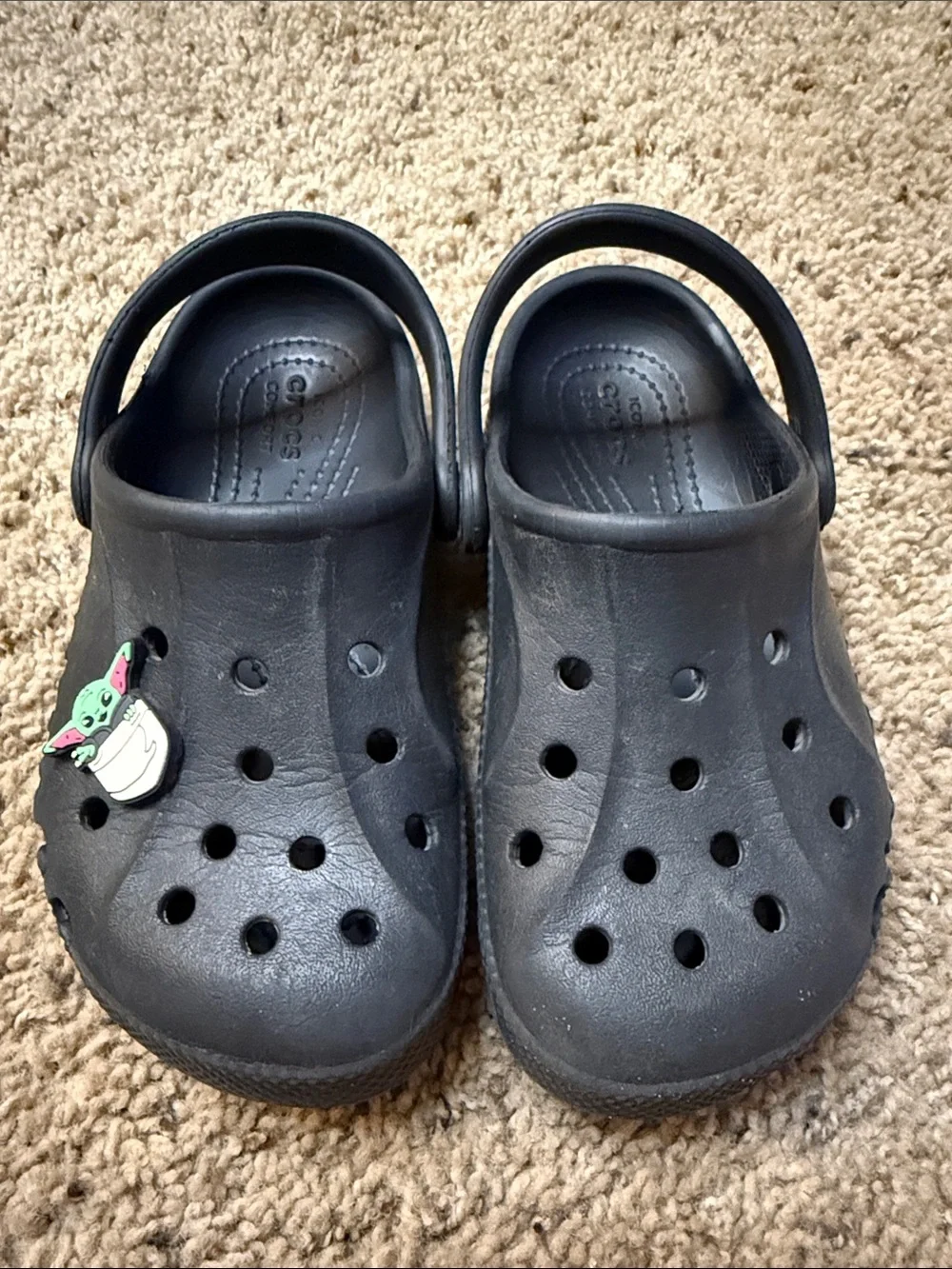 CROCS Kids Black Classic Clog Sandals